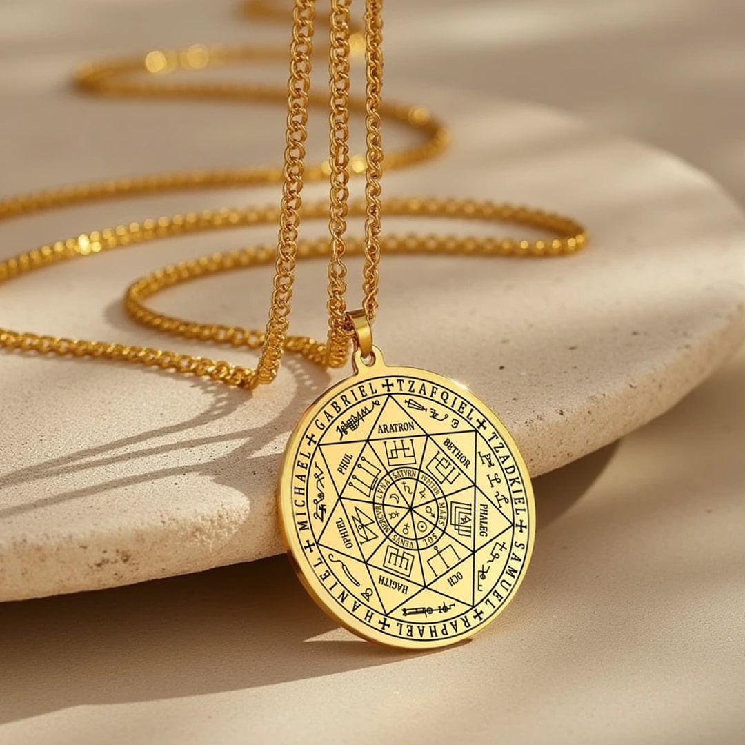Collier pendentif Sceau des 7 Archanges Collier pendentif Sceau des 7 Archanges