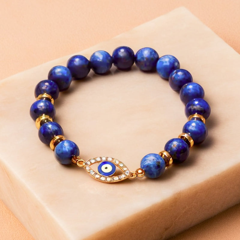Bracelet "Regard de Vérité" en Lapis Lazuli