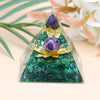 Orgonite "Énergie Bienfaitrice" en Malachite et Améthyste