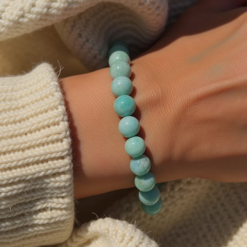 Bracelet "Océan Paisible" en Amazonite