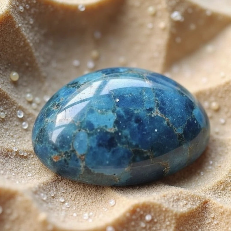 Galet en Apatite Bleue - Contrôle du Poids