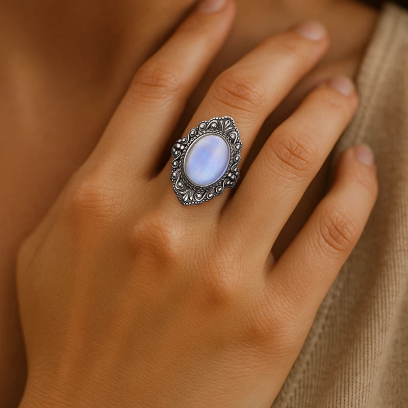 Bague "Présage" en Pierre de Lune
