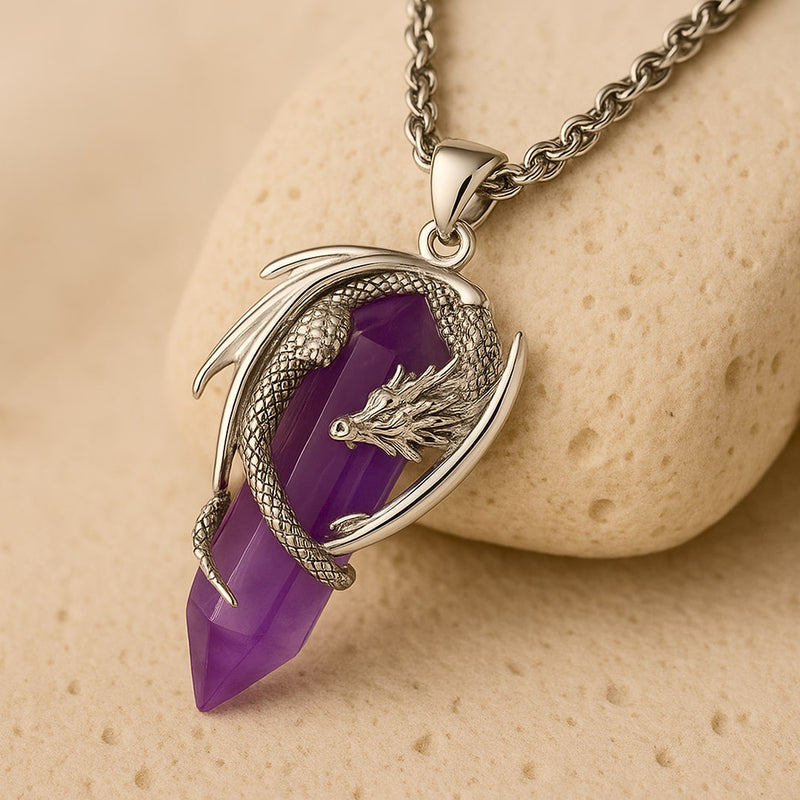 Pendentif "Dragon" en Pierre Naturelle