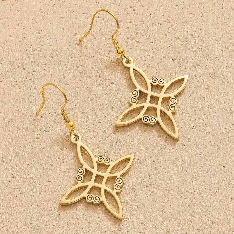 Boucles d'Oreilles "Protection Enchantée" en Noeud de Sorcière