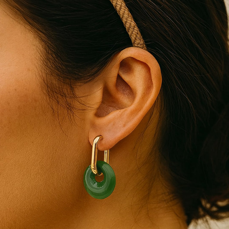 Créoles "Éclat Minéral" en Pierres Naturelles