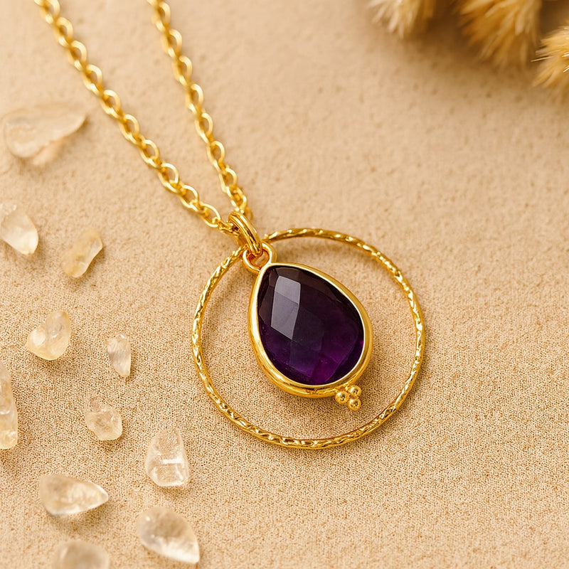 Collier "Cercle de Sérénité" en Améthyste