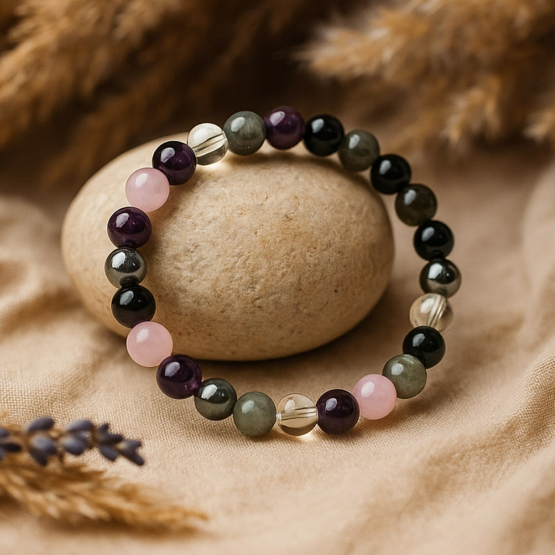 Bracelet "Haute Vibration" en Pierres Naturelles