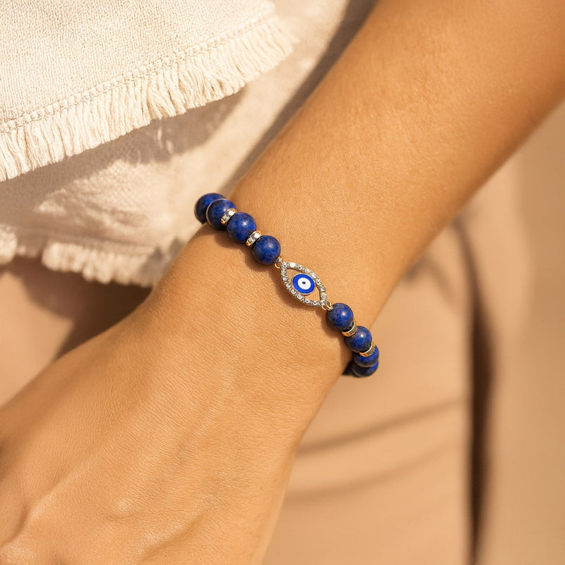 Bracelet "Regard de Vérité" en Lapis Lazuli