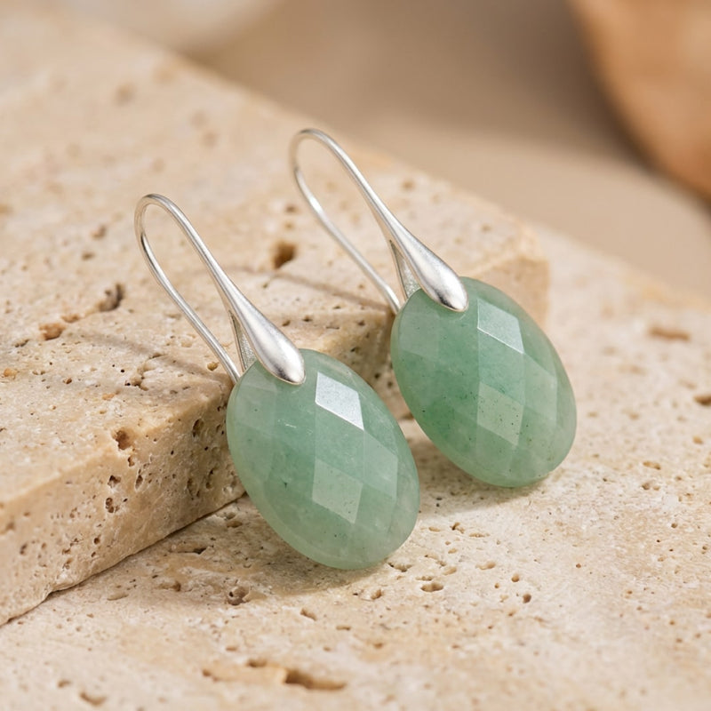 Boucles d’Oreilles "Elova" en Pierre Naturelle