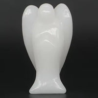 Statuette "Ange Protecteur" en Pierre Naturelle - hauteur 7 cm - Quartz Blanc - L'Arbre des Chakras