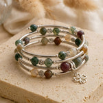 Bracelet "Chance" en Pierres Naturelles - Agate indienne - L'Arbre des Chakras