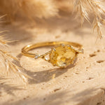Bague "Rayon de Joie" en Citrine - - L'Arbre des Chakras