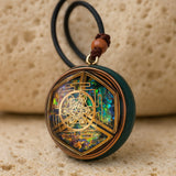 Pendentif Énergétique "Alignement Sacré" - - L'Arbre des Chakras