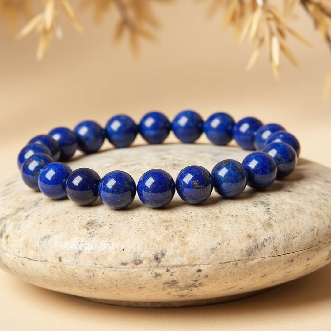 Bracelet "Expression" en Lapis Lazuli - 6mm / 17 cm - L'Arbre des Chakras