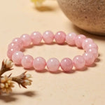 Bracelet "Amour Inconditionnel" en Quartz Rose - 6mm / 17cm - L'Arbre des Chakras