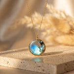 Pendentif "Cercle de Lumière" en Labradorite - - L'Arbre des Chakras