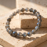 Bracelet "Bouclier de Protection" en Labradorite - 6 mm / 17 CM - L'Arbre des Chakras
