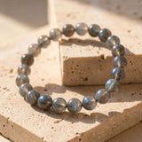 Bracelet "Bouclier de Protection" en Labradorite - 6 mm / 17 CM - L'Arbre des Chakras