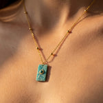 Pendentif "Équilibre Précieux" en Amazonite - - L'Arbre des Chakras