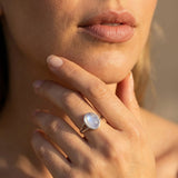 Bague Ajustable "Phoebé" en Pierre de Lune