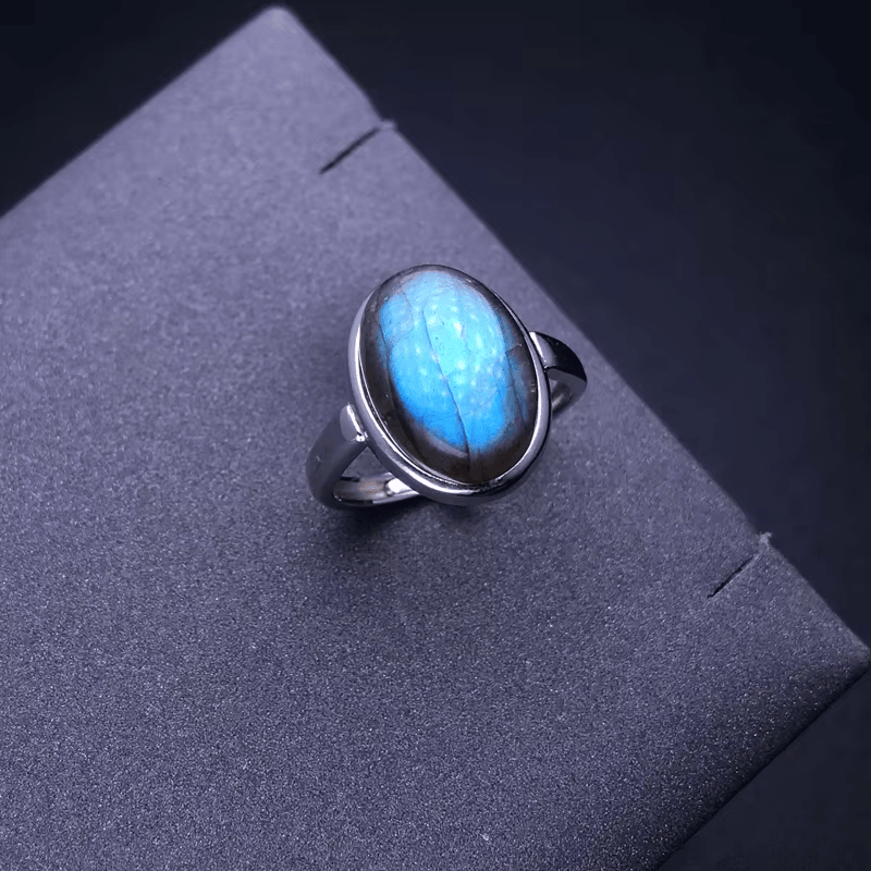 Bague &quot;Satya&quot; en Labradorite -  - L&#39;Arbre des Chakras