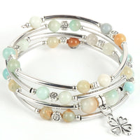 Bracelet "Chance" en Pierres Naturelles - Amazonite - L'Arbre des Chakras