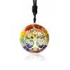 Pendentif Orgonite "Arbre des 7 Chakras" -  - L'Arbre des Chakras