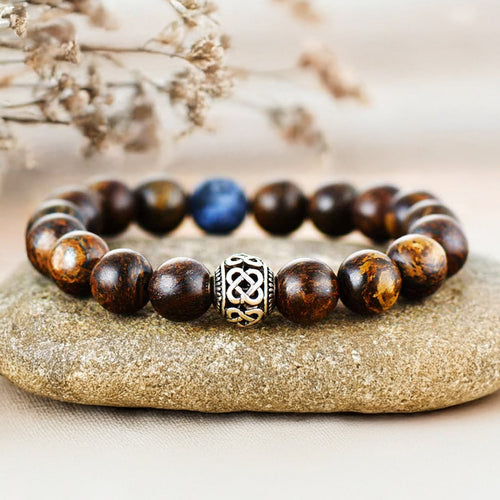 Bracelet "Zen" en Bronzite & Sodalite - Femme 18cm - L'Arbre des Chakras