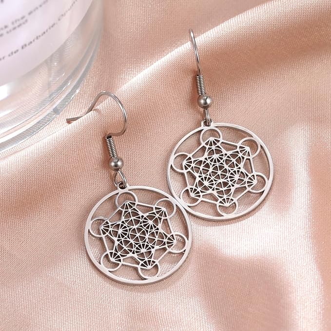 Boucles d'Oreilles Métatron - Argent - L'Arbre des Chakras