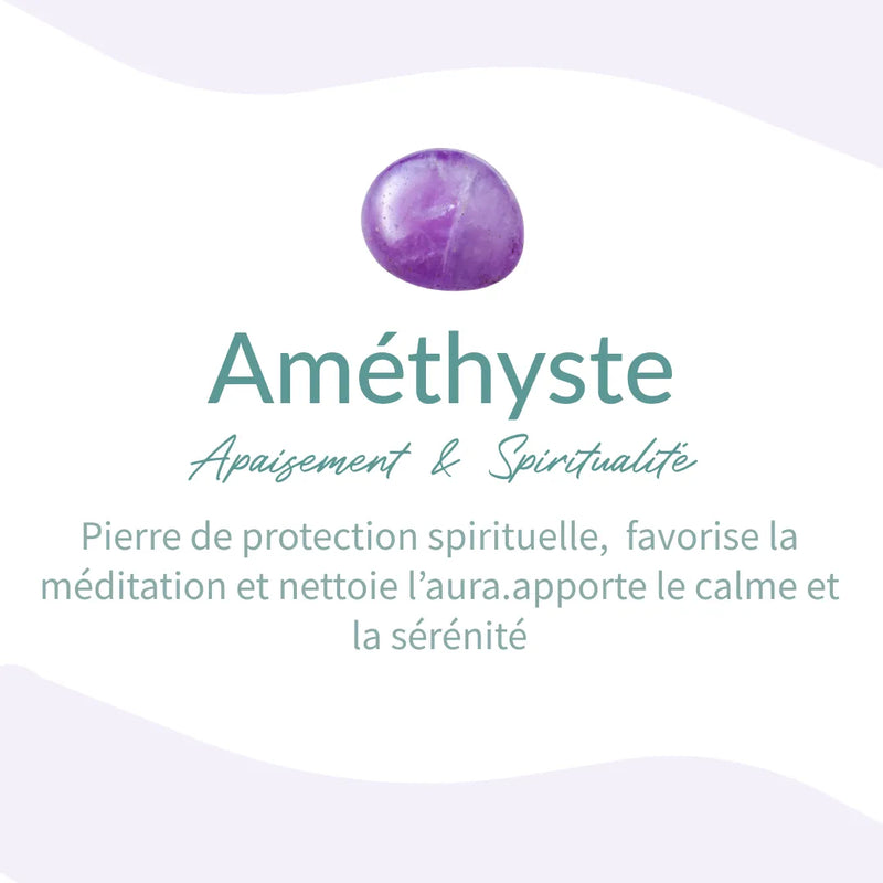 Bracelet "Apaisement" en Améthyste -  - L'Arbre des Chakras