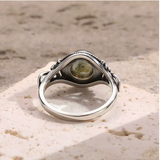 Bague "Isis" en Labradorite & Argent - - L'Arbre des Chakras
