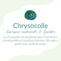 Bracelet "Équilibre Intérieur" en Oeil de Taureau & Chrysocolle -  - L'Arbre des Chakras