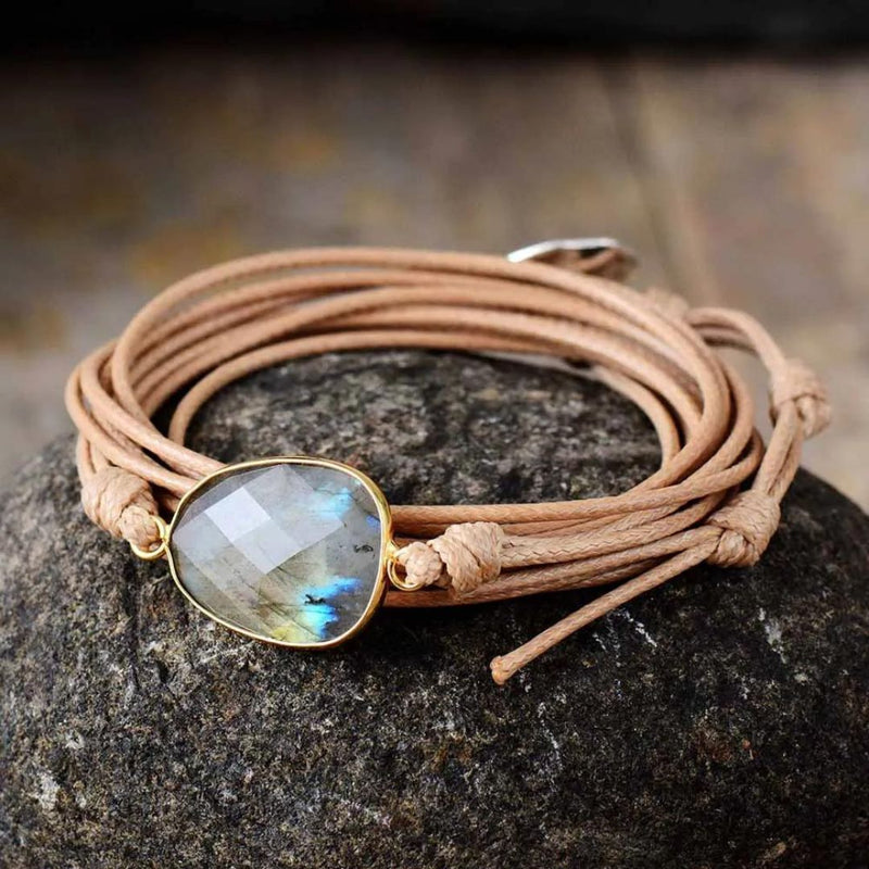 Bracelet "Libération" en Labradorite -  - L'Arbre des Chakras