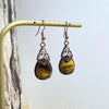 Boucles d'Oreilles Style Vintage en Pierre Naturelle -  - L'Arbre des Chakras