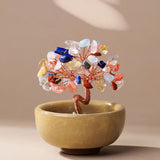 Arbre Feng Shui "Énergies Sacrées" en Pierres Naturelles - Coloré - L'Arbre des Chakras