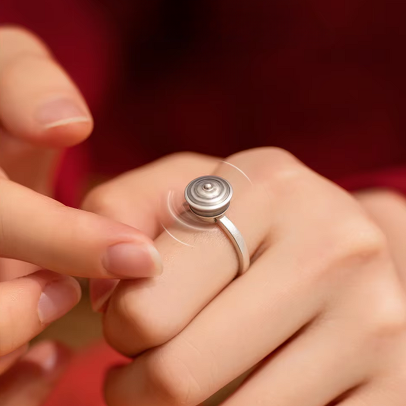 Bague Tibétaine "Mantra de Paix" - Roue de Prière -  - L'Arbre des Chakras