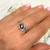 Bague "Dhairya" en Obsidienne Dorée