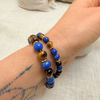 Bracelet "Lâcher-Prise" Oeil de Tigre & Lapis Lazuli - - L'Arbre des Chakras