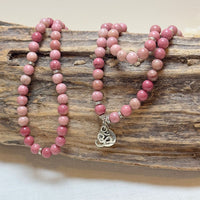 Bracelet Mala "Amour Inconditionnel" en Rhodochrosite -  - L'Arbre des Chakras