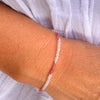 Bracelet Fin "Lueur Subtile" en Tourmaline Rose & Pierres Naturelles - Améthyste - L'Arbre des Chakras