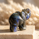 Éléphant "Gardien Protecteur" en Labradorite