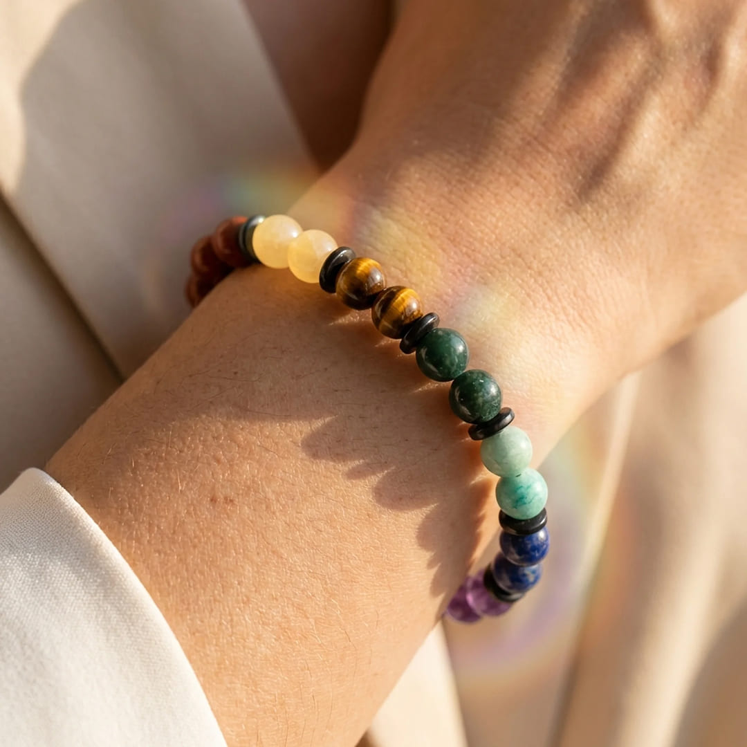 Bracelet Premium "Harmonisation des 7 Chakras" - - L'Arbre des Chakras