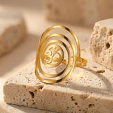 Bague Spirituelle "Harmonie" Symbole Om - - L'Arbre des Chakras