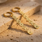 Boucles d'Oreilles Symboles des 7 Chakras - Or - L'Arbre des Chakras