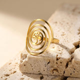 Bague Spirituelle "Harmonie" Symbole Om - Or - L'Arbre des Chakras