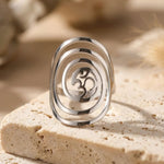 Bague Spirituelle "Harmonie" Symbole Om - Argent - L'Arbre des Chakras