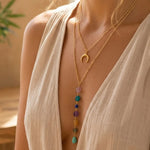 Collier Double "Cascade des 7 Chakras" - - L'Arbre des Chakras