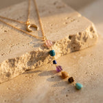 Collier Double "Cascade des 7 Chakras" - - L'Arbre des Chakras