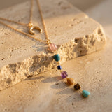 Collier Double "Cascade des 7 Chakras" - - L'Arbre des Chakras