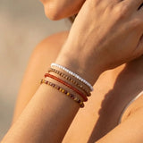 Bracelet Fin en Pierres Naturelles de 4mm - - L'Arbre des Chakras